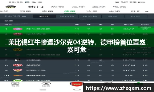 莱比锡红牛惨遭沙尔克04逆转，德甲榜首位置岌岌可危